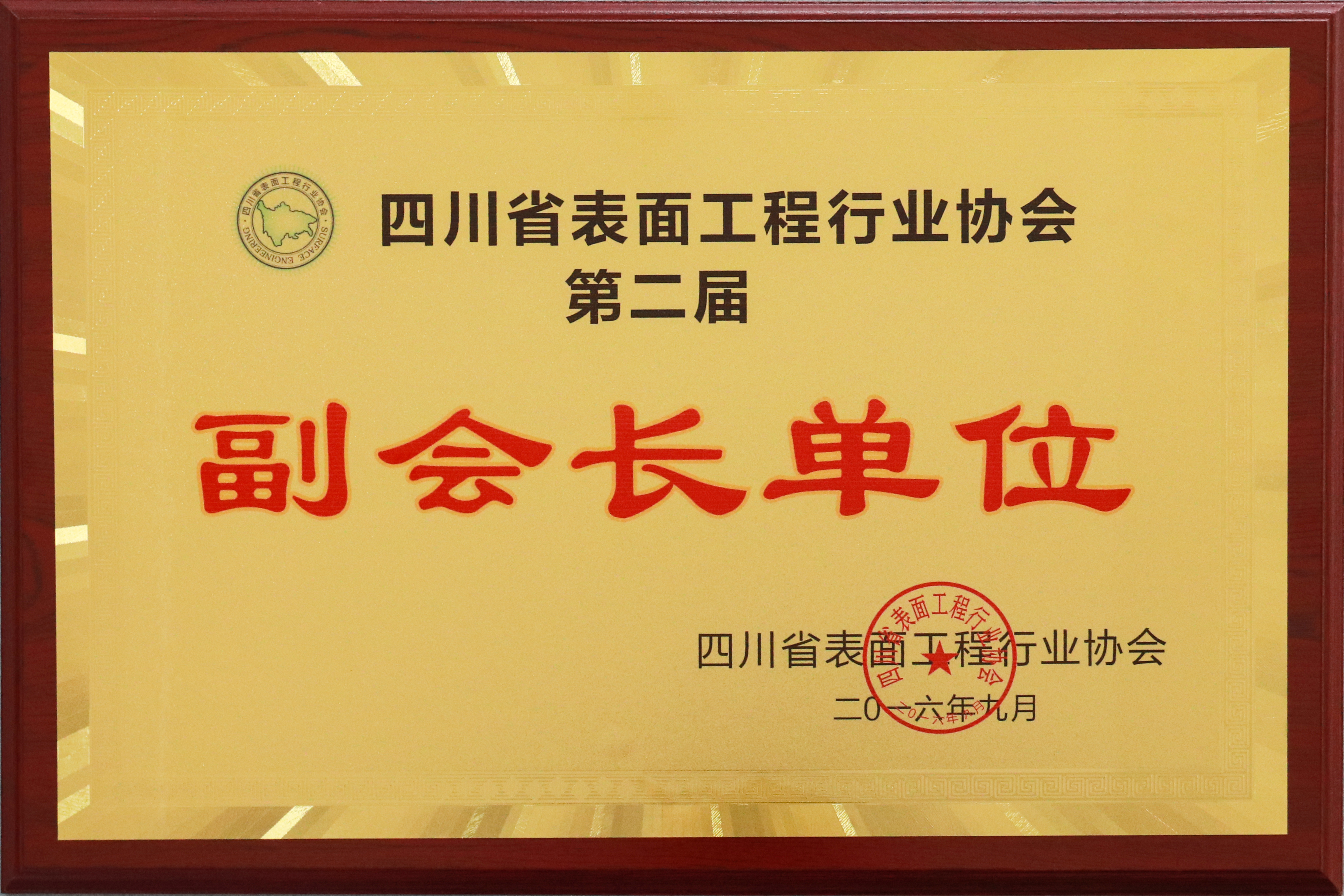 四川省表面工程行業(yè)協(xié)會副會長單位